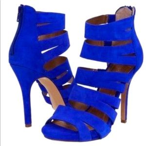 BCBG Jazzie Cobalt suede heels